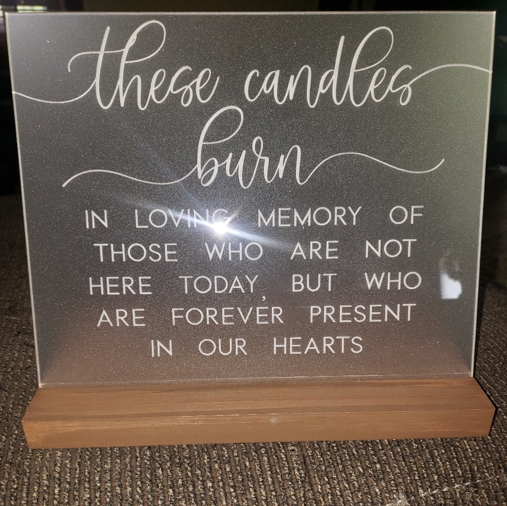 Memorable candle stand with tea lights candles (sold)